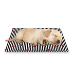 Ladybug Striped Pattern Print Pet Cooling Mat Cover
