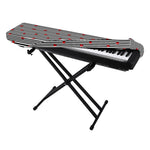 Ladybug Striped Pattern Print Piano Keyboard Cover