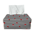 Ladybug Striped Pattern Print Rectangle Tissue Box Cover