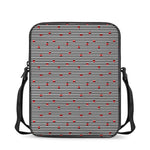 Ladybug Striped Pattern Print Rectangular Crossbody Bag