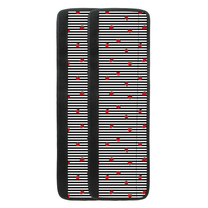 Ladybug Striped Pattern Print Refrigerator Handle Covers