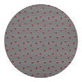 Ladybug Striped Pattern Print Round Blanket