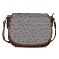 Ladybug Striped Pattern Print Saddle Bag