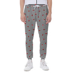 Ladybug Striped Pattern Print Scuba Joggers