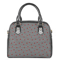 Ladybug Striped Pattern Print Shoulder Handbag