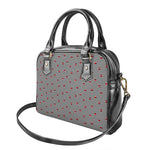 Ladybug Striped Pattern Print Shoulder Handbag