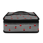 Ladybug Striped Pattern Print Small Lunch Bag