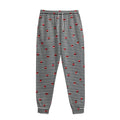 Ladybug Striped Pattern Print Sweatpants