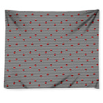 Ladybug Striped Pattern Print Tapestry