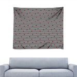 Ladybug Striped Pattern Print Tapestry