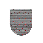 Ladybug Striped Pattern Print Toilet Lid Cover