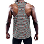 Ladybug Striped Pattern Print Training Tank Top