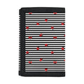 Ladybug Striped Pattern Print Trifold Wallet