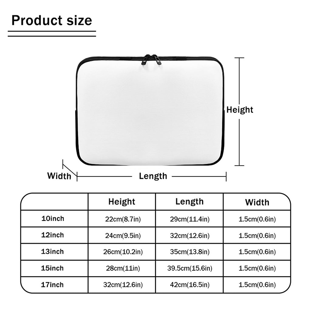 Green Apple Fruit Pattern Print Laptop Sleeve