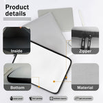 Black And White Origami Pattern Print Laptop Sleeve