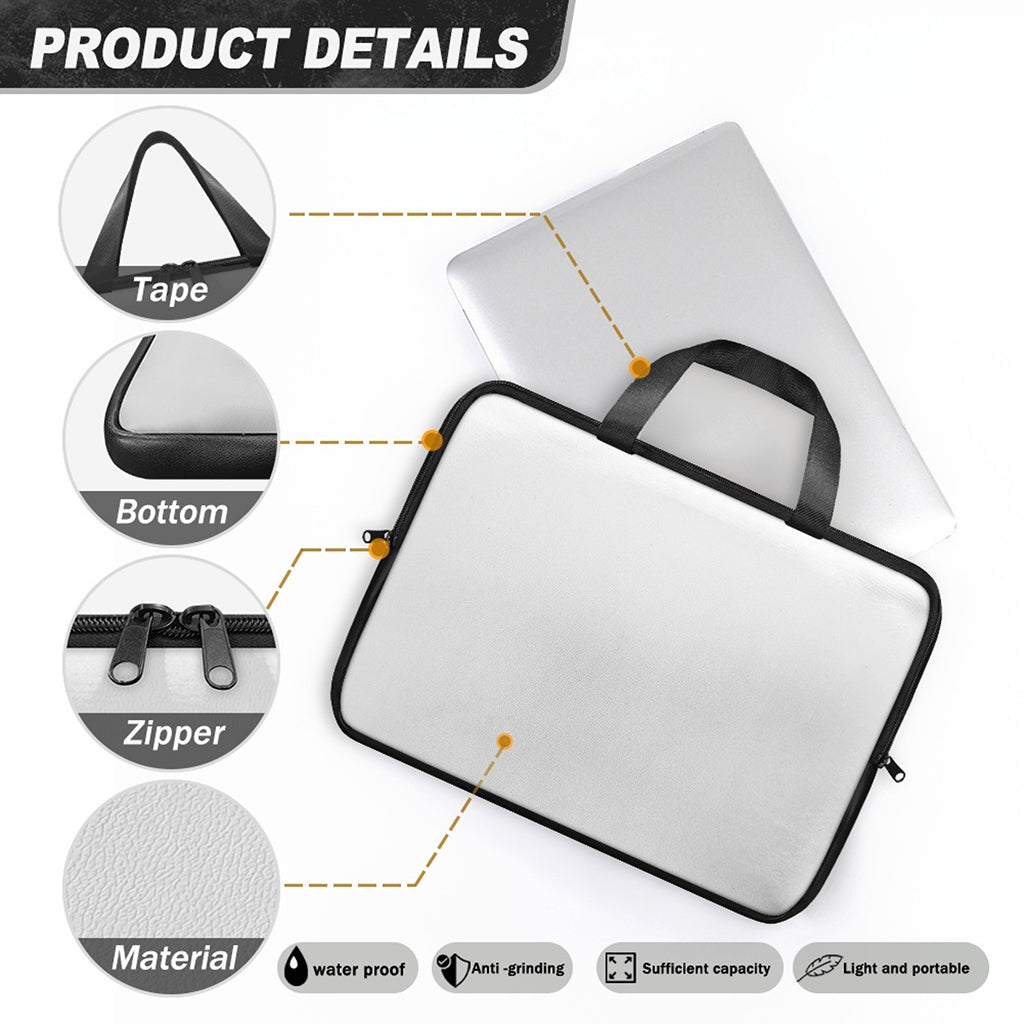 Red Rose Print Laptop Sleeve With Handle