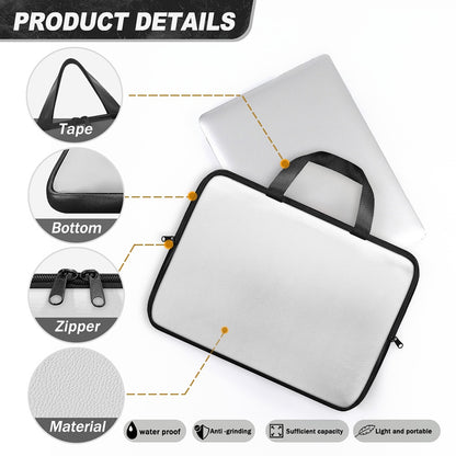 Pink Watercolor Tulip Pattern Print Laptop Sleeve With Handle