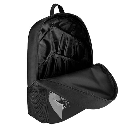 Laughing Joker Why So Serious Print 17 Inch Backpack
