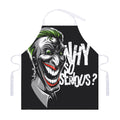 Laughing Joker Why So Serious Print Adjustable Apron