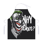 Laughing Joker Why So Serious Print Adjustable Apron
