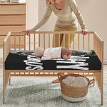 Laughing Joker Why So Serious Print Baby Crib Sheet