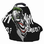 Laughing Joker Why So Serious Print Baby Seat Cover