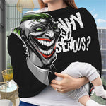 Laughing Joker Why So Serious Print Baby Seat Cover