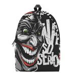 Laughing Joker Why So Serious Print Backpack
