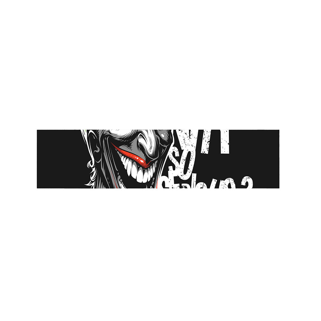 Laughing Joker Why So Serious Print Bed Runner