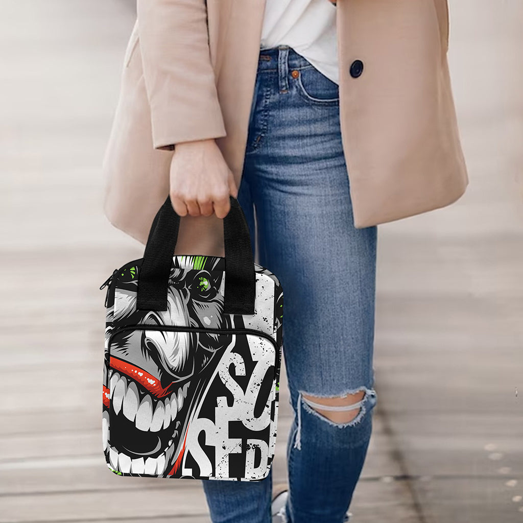Laughing Joker Why So Serious Print Bible Tote Bag
