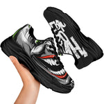 Laughing Joker Why So Serious Print Black Chunky Shoes