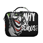 Laughing Joker Why So Serious Print Briefcase Bible Bag
