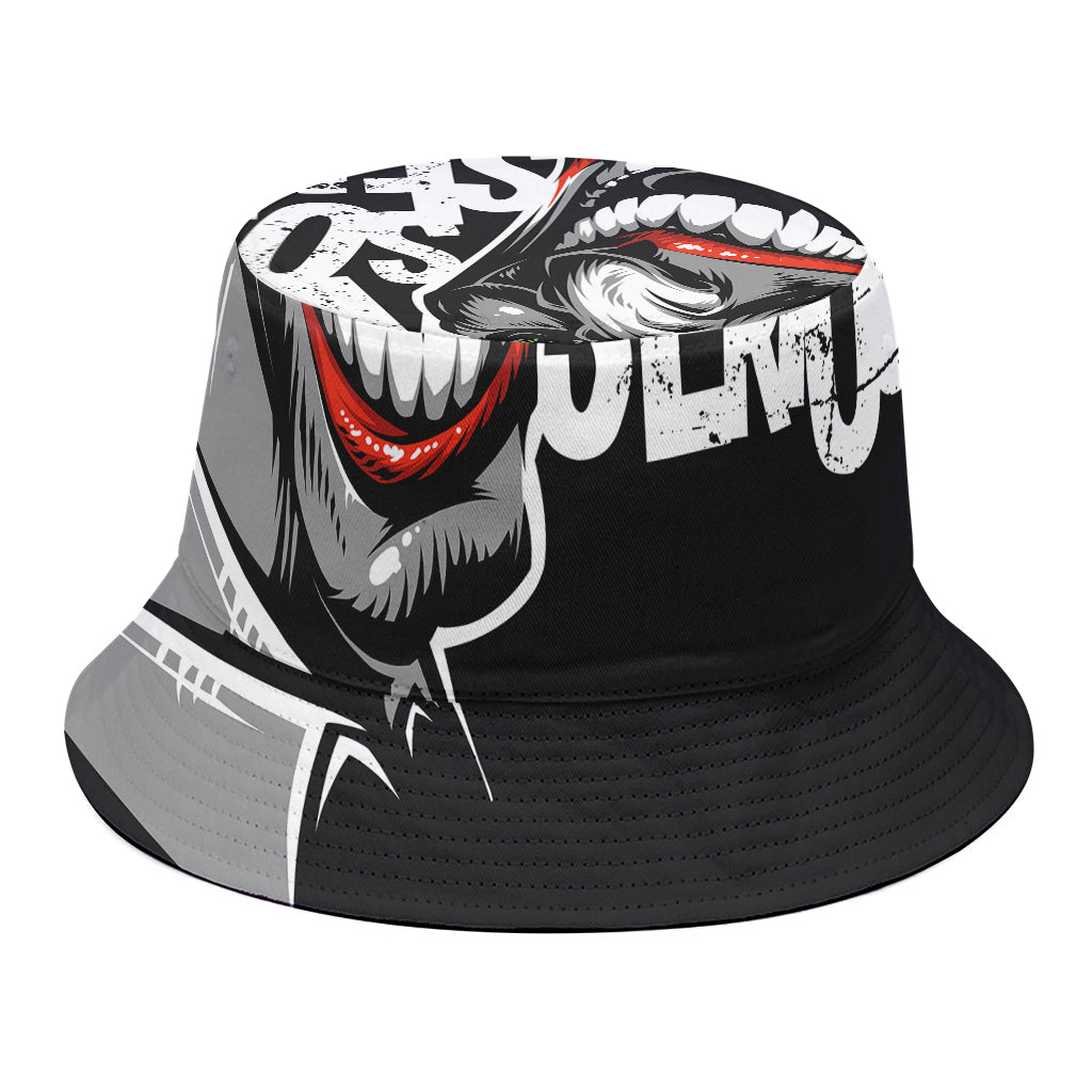 Laughing Joker Why So Serious Print Bucket Hat