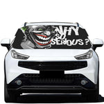 Laughing Joker Why So Serious Print Car Windshield Snow Cover