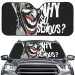 Laughing Joker Why So Serious Print Car Windshield Sun Shade