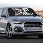 Laughing Joker Why So Serious Print Car Windshield Sun Shade