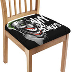 Laughing Joker Why So Serious Print Chair Cushion Cover