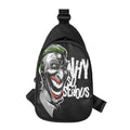 Laughing Joker Why So Serious Print Sling Bag