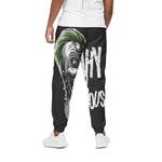 Laughing Joker Why So Serious Print Cotton Pants