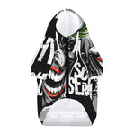 Laughing Joker Why So Serious Print Dog Zip Up Hoodie