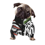 Laughing Joker Why So Serious Print Dog Zip Up Jacket