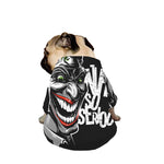 Laughing Joker Why So Serious Print Dog Zip Up Jacket