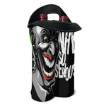 Laughing Joker Why So Serious Print Double Neoprene Wine Tote