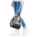 Laughing Joker Why So Serious Print Drawstring Bag