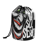 Laughing Joker Why So Serious Print Drawstring Makeup Bag