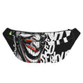 Laughing Joker Why So Serious Print Fanny Pack
