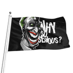 Laughing Joker Why So Serious Print Flag