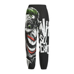 Laughing Joker Why So Serious Print Fleece Lined Knit Pants