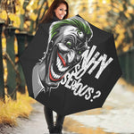 Laughing Joker Why So Serious Print Foldable Umbrella