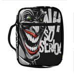 Laughing Joker Why So Serious Print Front Pocket Bible Bag